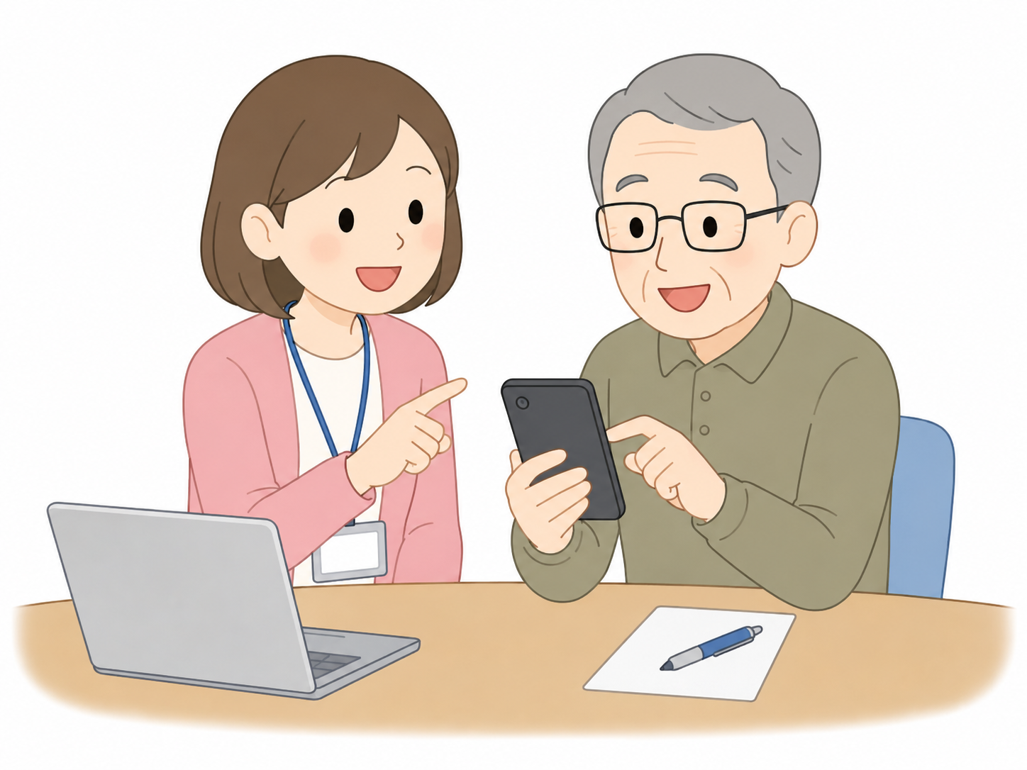 相談中の様子